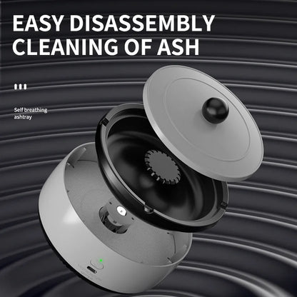 Smart Air Purifying Smokeless Ashtray with Aromatherapy