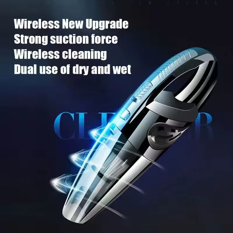 Wireless Handheld Car Vacuum Cleaner - High-Power Portable Cordless Cleaner