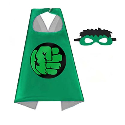 Kids' Superhero Capes & Masks Set – Cartoon Dress-Up Costume Party Favor