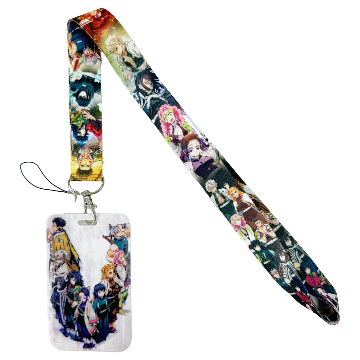 Anime Character Lanyard with ID Card Holder & Keychain