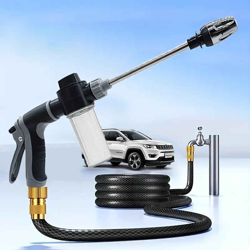 High-Pressure Car Washing Water Gun Spray Nozzle with Foam Cannon