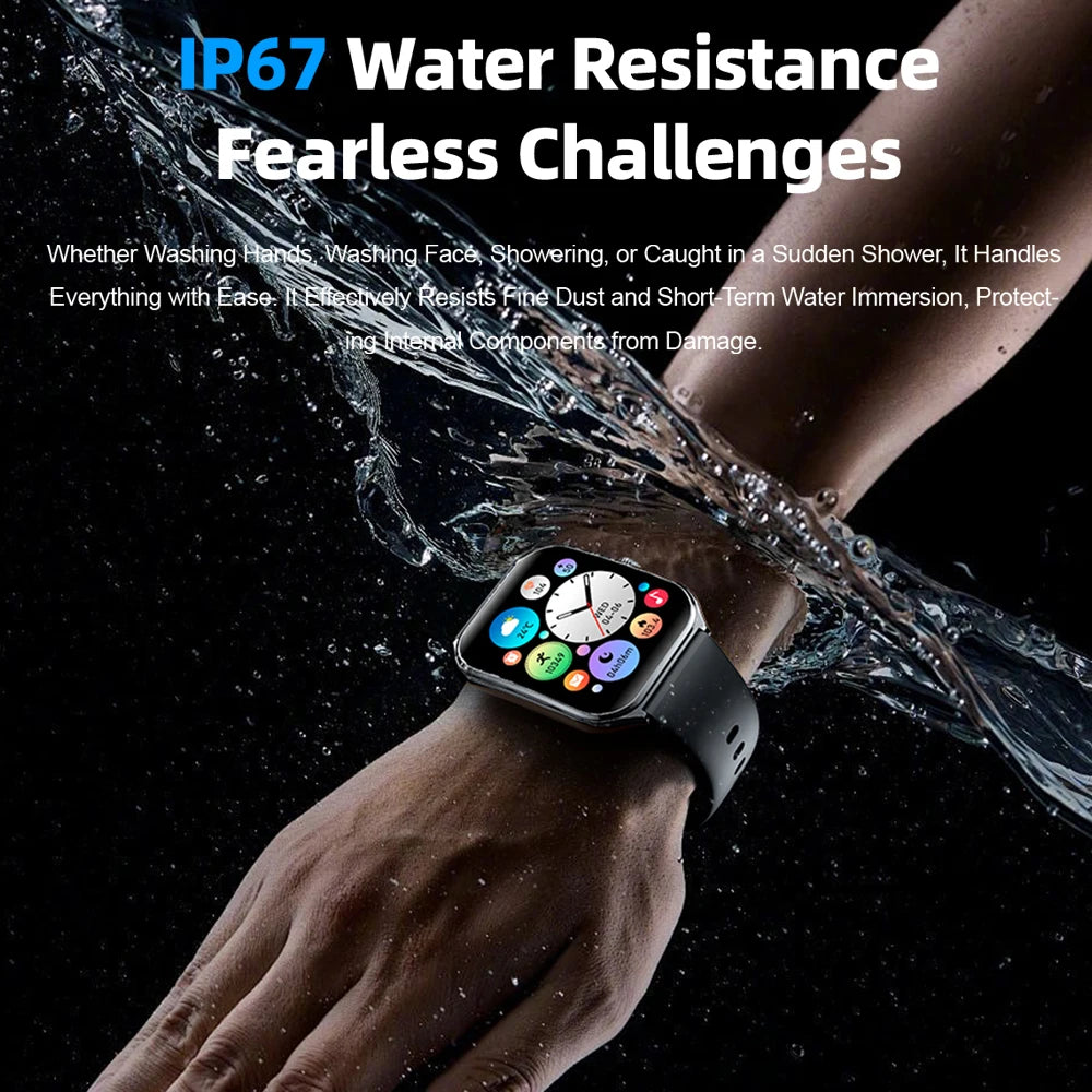 1.96" Ultra-thin Bluetooth Call Health Monitor Smartwatch
