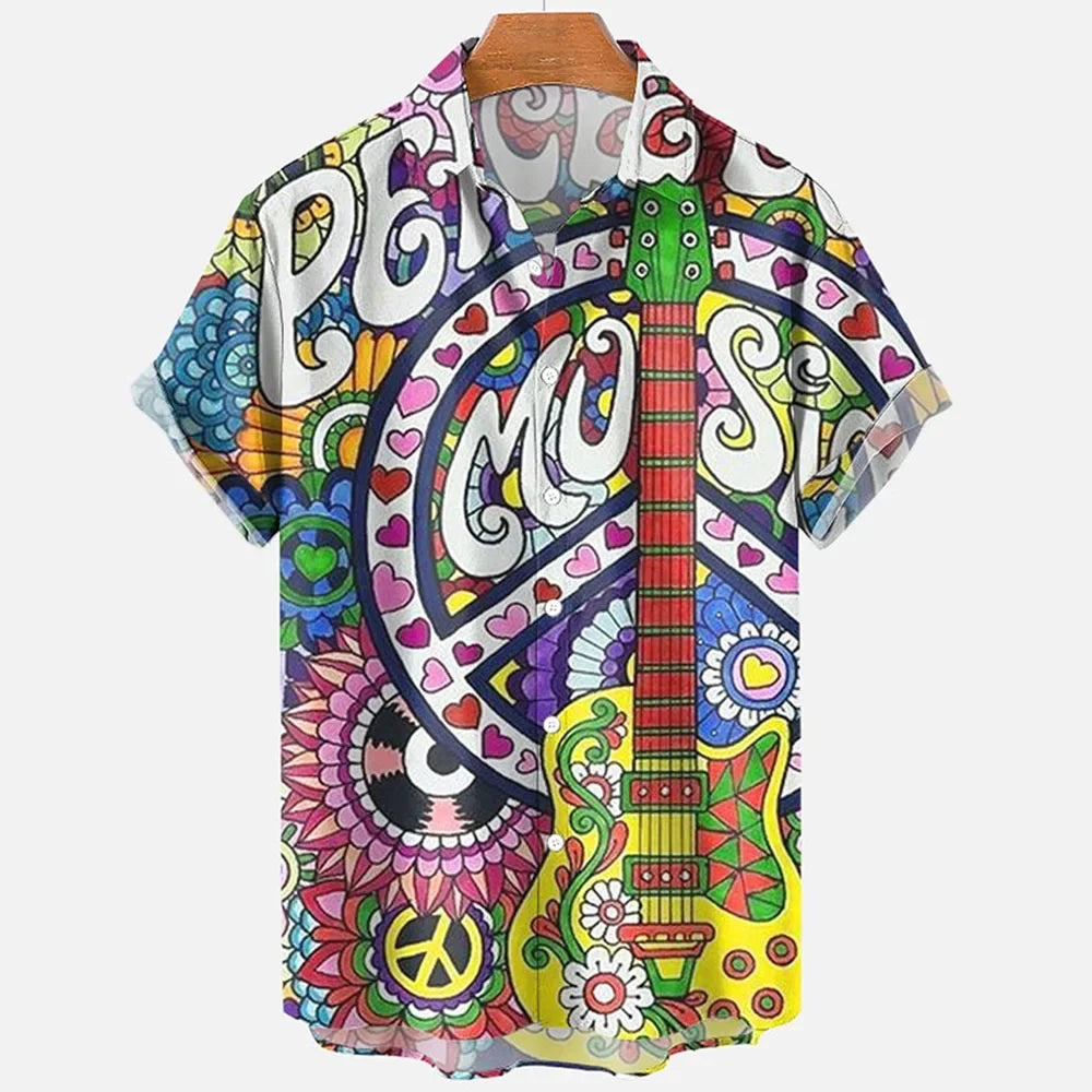 3D Print Quick-dry Hawaiian Vacation Beach Shirt