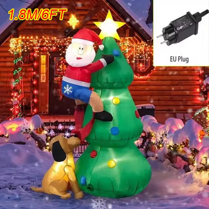 Christmas Inflatable Decoration Built-in LED Lights Inflatable Model