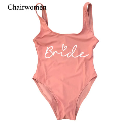 Team Bride One-Piece Swimsuit