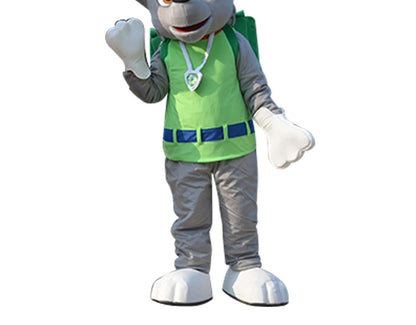 Adult Blue Dog Cartoon Mascot Costume – Full Body Party Outfit