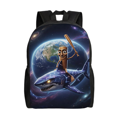 Tung Tung Tung Sahur Meme Backpack - Lightweight Novelty High School & Travel Rucksack