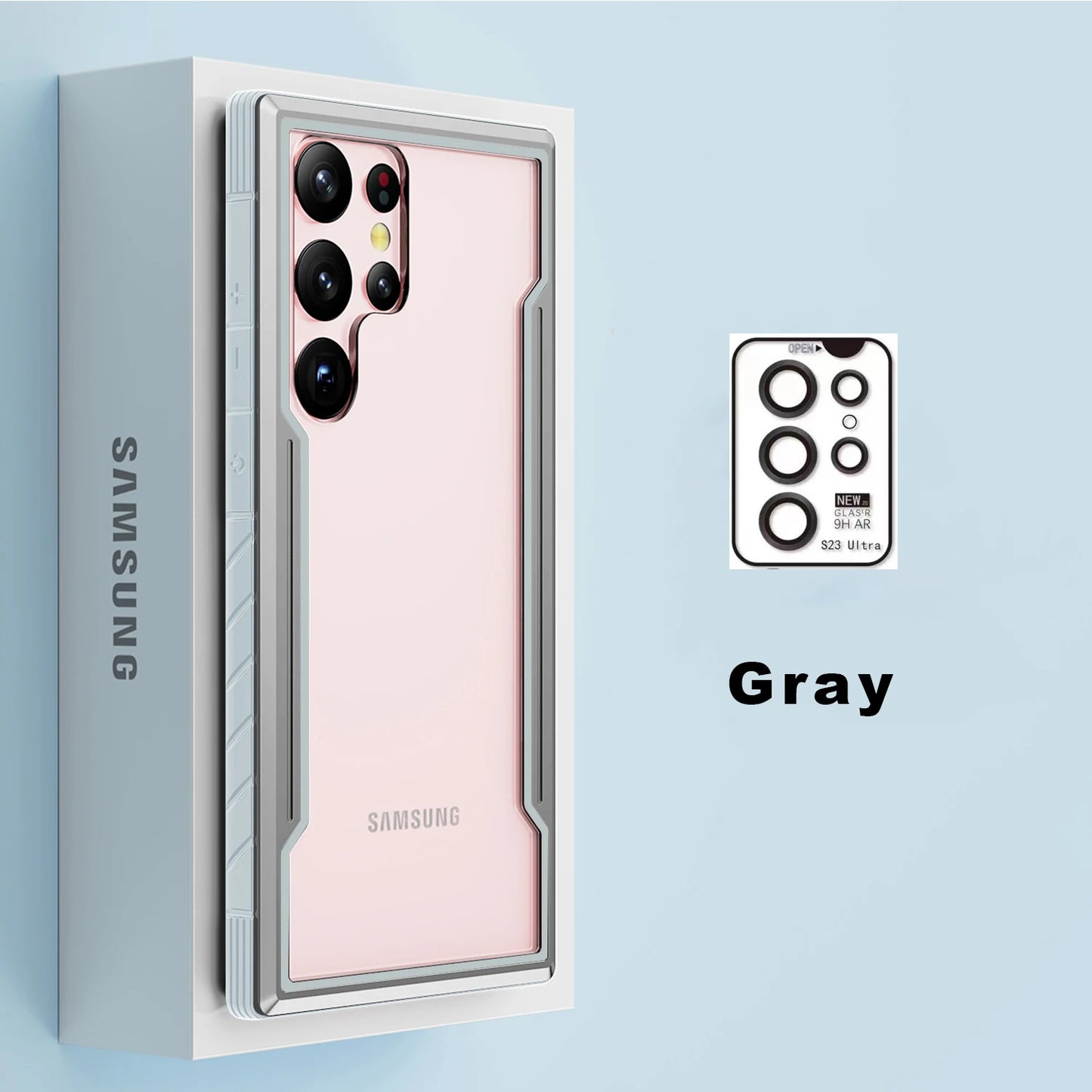 Samsung Galaxy Case with Camera Lens Protector