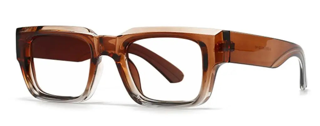 Men's Retro Square Blue Light Reading Glasses