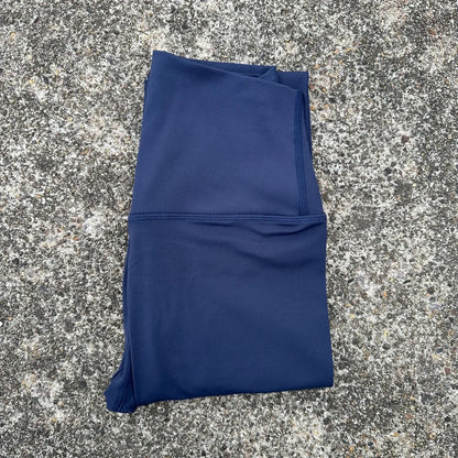 Solid Color High Waist Leggings with Pocket