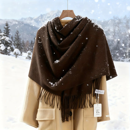 Luxurious Wool-Blend Winter Pashmina Shawl & Scarf