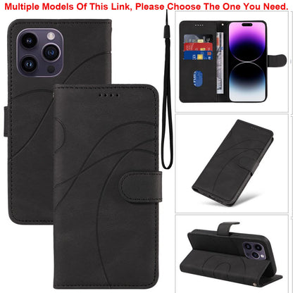 Leather Magnetic Flip Case For iPhone