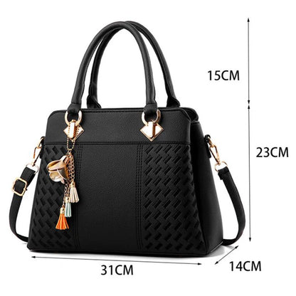 Yogodlns Women’s Luxury Embroidered Shoulder Bag – Soft PU Leather Crossbody Tote