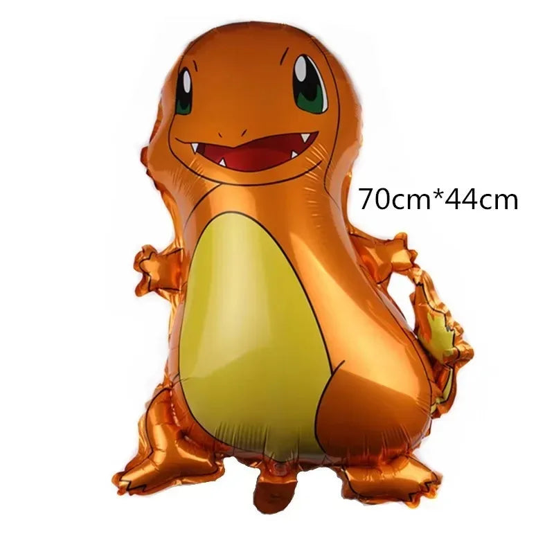 Pokemon Pikachu Theme Aluminum Foil Balloons Set, Anime Birthday Party Decoration Props