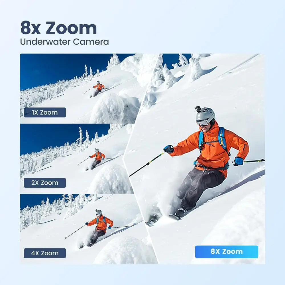 4K 60FPS Waterproof Action Camera with 64GB Card