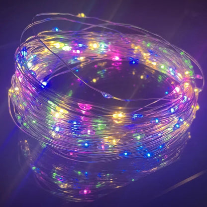 USB LED Copper Wire Fairy String Lights – 8-Mode Holiday & Party Garland