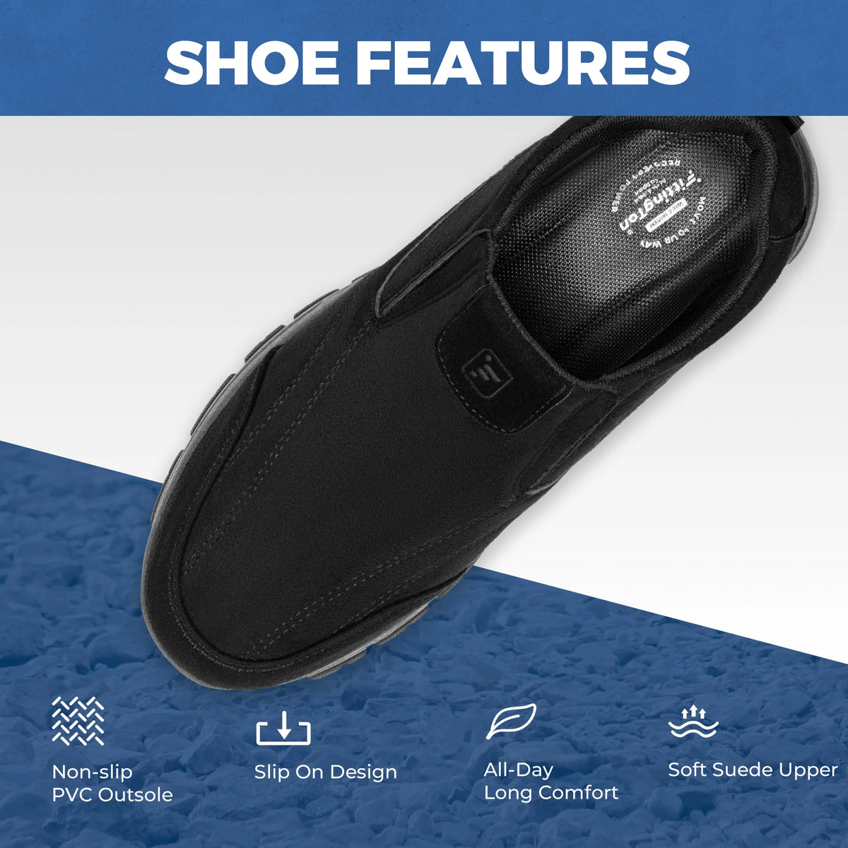 Fittington StriderX Outdoor Slip-On Casual Loafers