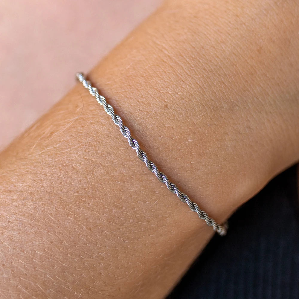 eManco Twisted Rope Chain Bracelet