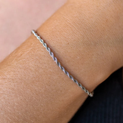 eManco Twisted Rope Chain Bracelet