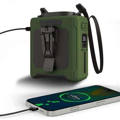 10000mAh Waist Fan with 5 Speeds & Light