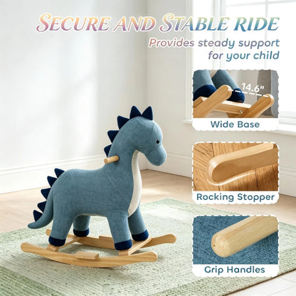 Toddler Interactive Rocking Dinosaur Ride-On Toy