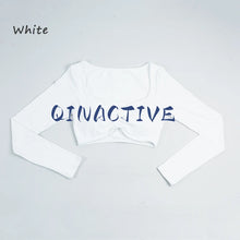 QINACTIVE Crop Top Long Sleeve Shirt