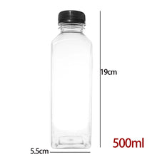 150-500ML Empty Plastic Drink Containers with Black Screw Caps