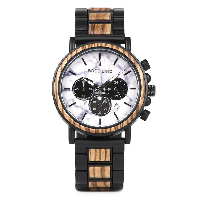 BOBO BIRD Wooden Quartz Wristwatch