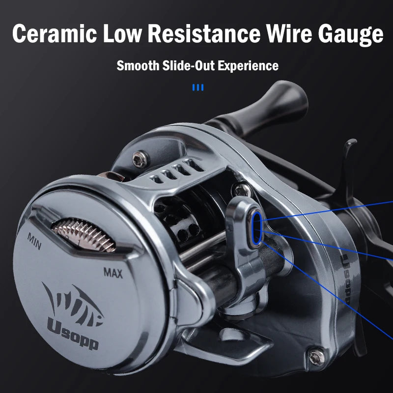 Leydun Usopp Ultralight 7.6:1 Baitcasting Reel