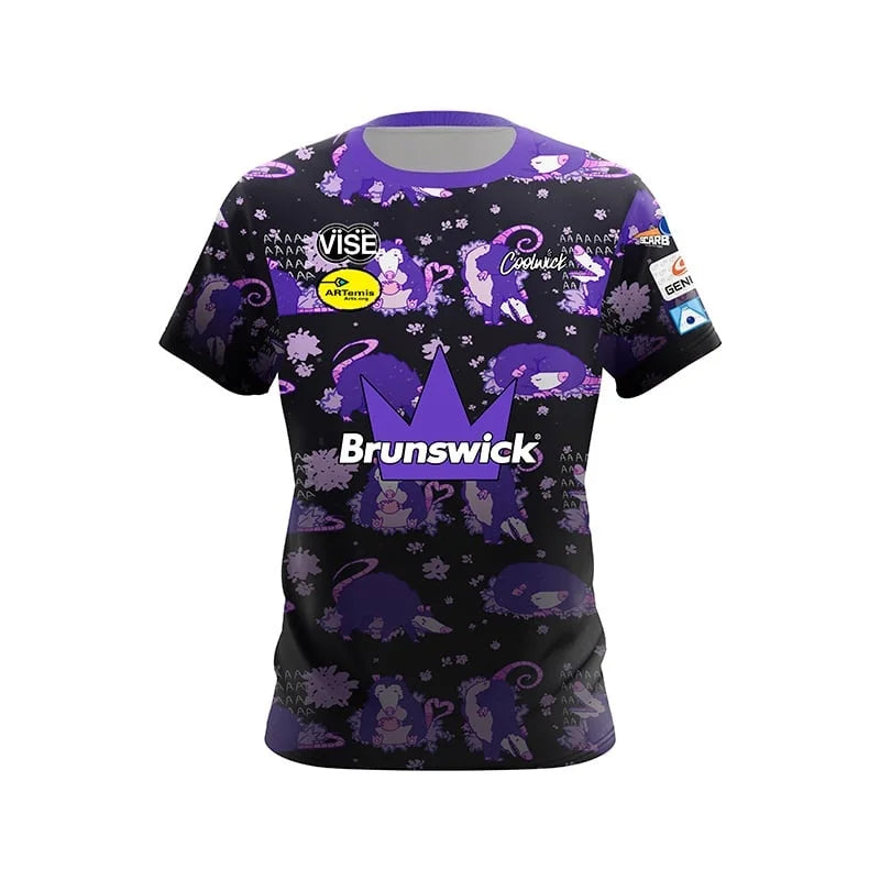Brunswick Floral Garden Gnome Performance Bowling Jersey
