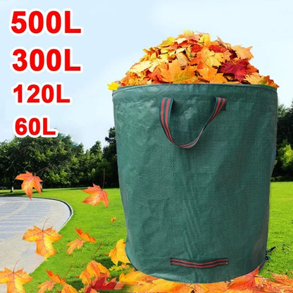 Heavy-Duty Foldable Garden Waste Bag – Large Capacity Waterproof Yard & Leaf Storage Bin (50L-500L)