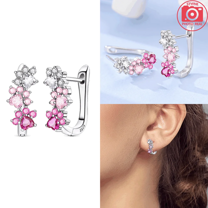 925 Sterling Silver Dancing Bee Hoop Earrings – Cute Enamel Zircon Jewelry