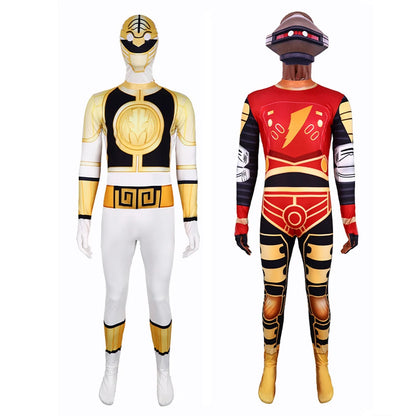 Unisex Power Rangers Superhero Cosplay Costume – Full Body Zentai Jumpsuit & Mask Set