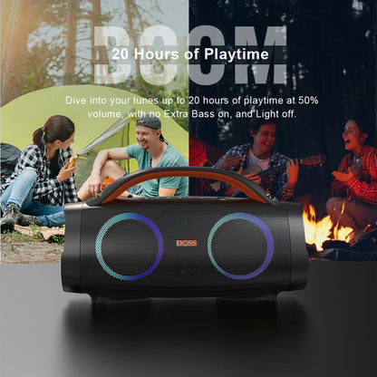 DOSS 100W Portable Bluetooth 5.3 Speaker – Outdoor IPX6 Waterproof Subwoofer