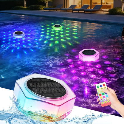 Solar RGB Floating Pool Lights with Remote Control