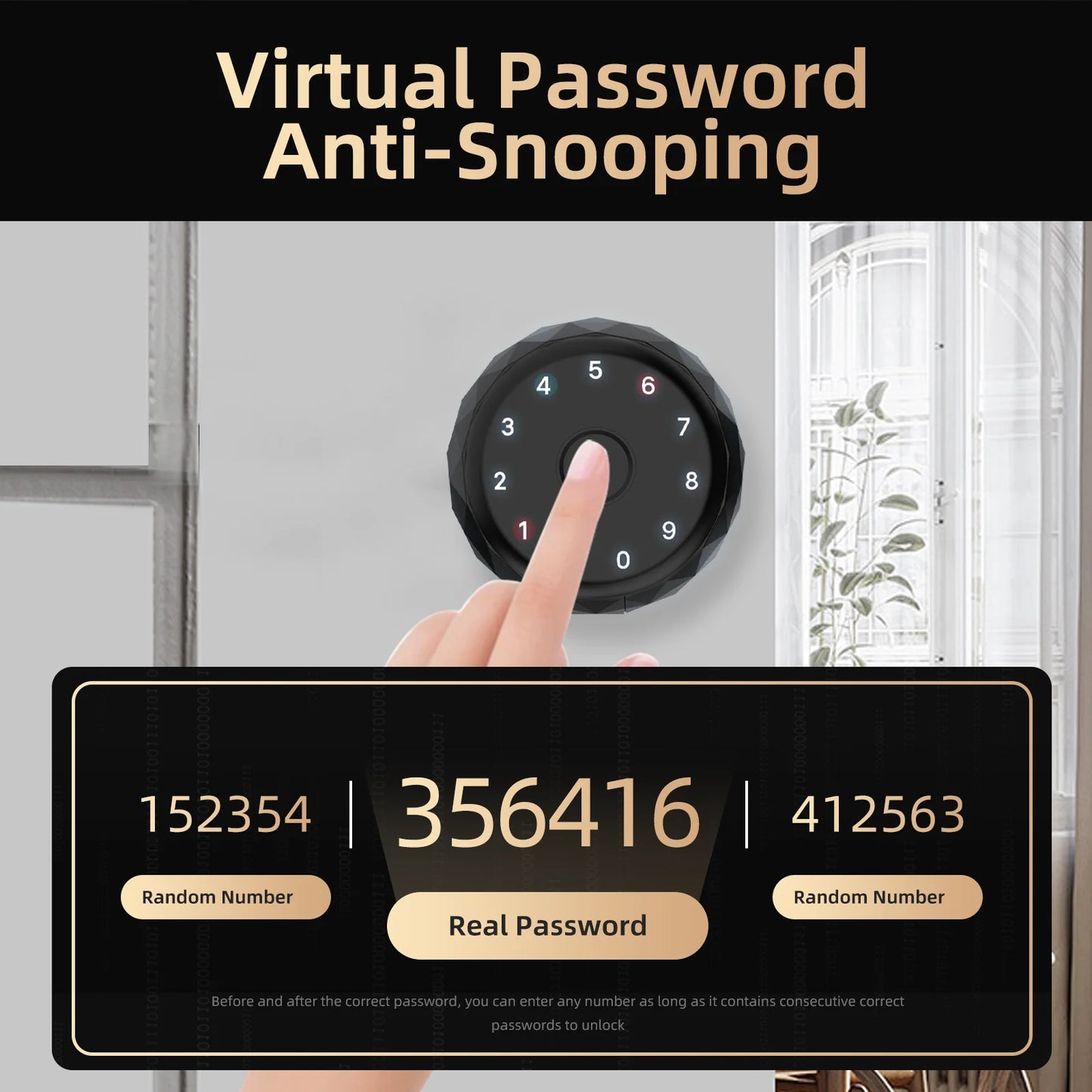 Viladepot Smart Lock Fingerprint Door Lock TYPE-C Interface App Control