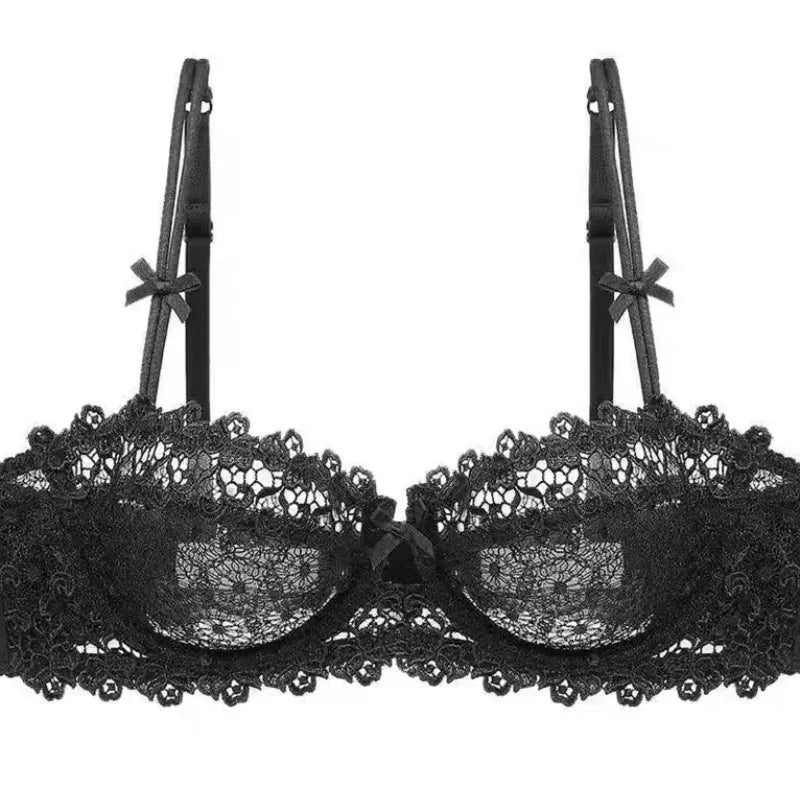Lace Ultra-Thin Semi-Transparent Half Cup Bra