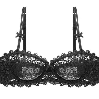 Lace Ultra-Thin Semi-Transparent Half Cup Bra