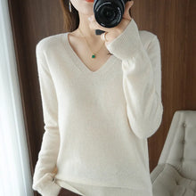 V-neck Pullover Lace Neck Sweaters