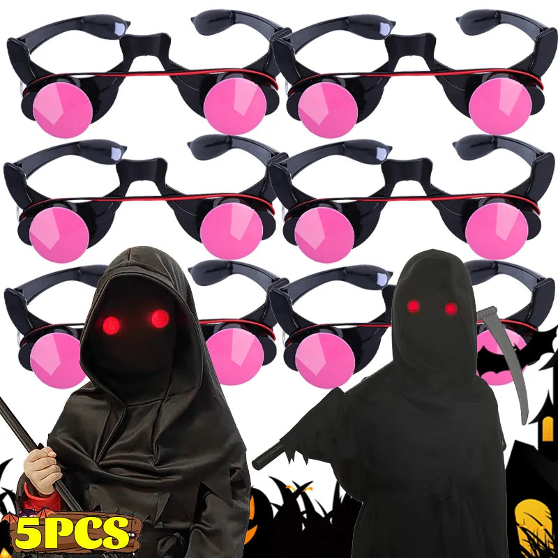 LED Glowing Red Eye Horror Glasses Props