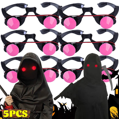 LED Glowing Red Eye Horror Glasses Props