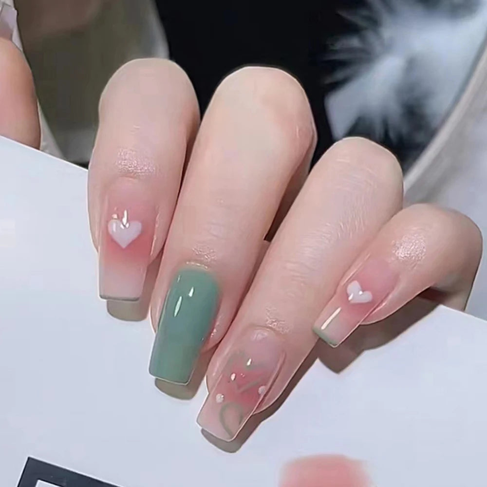 24pcs Mid Length Removable Wear Full Cover Nails