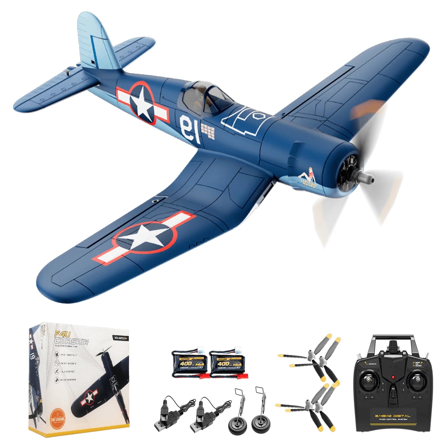 Volantexrc Brushless F4U Corsair 4-Channel Remote Control Plane
