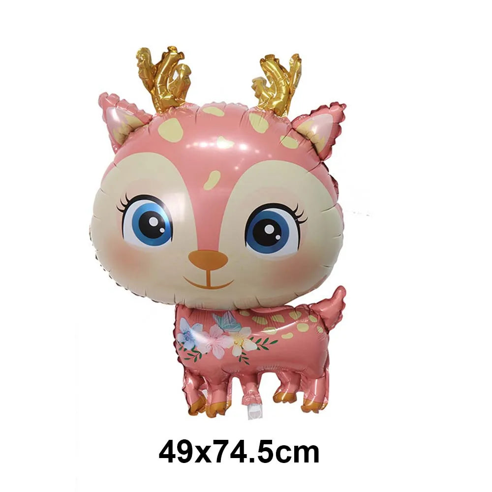 Large Standing 4D Foil Christmas Balloon - Inflatable Holiday Decor with Base