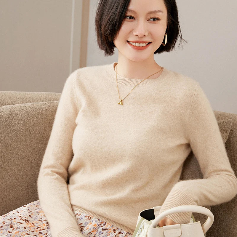 Pure Cashmere Knitted Pullover