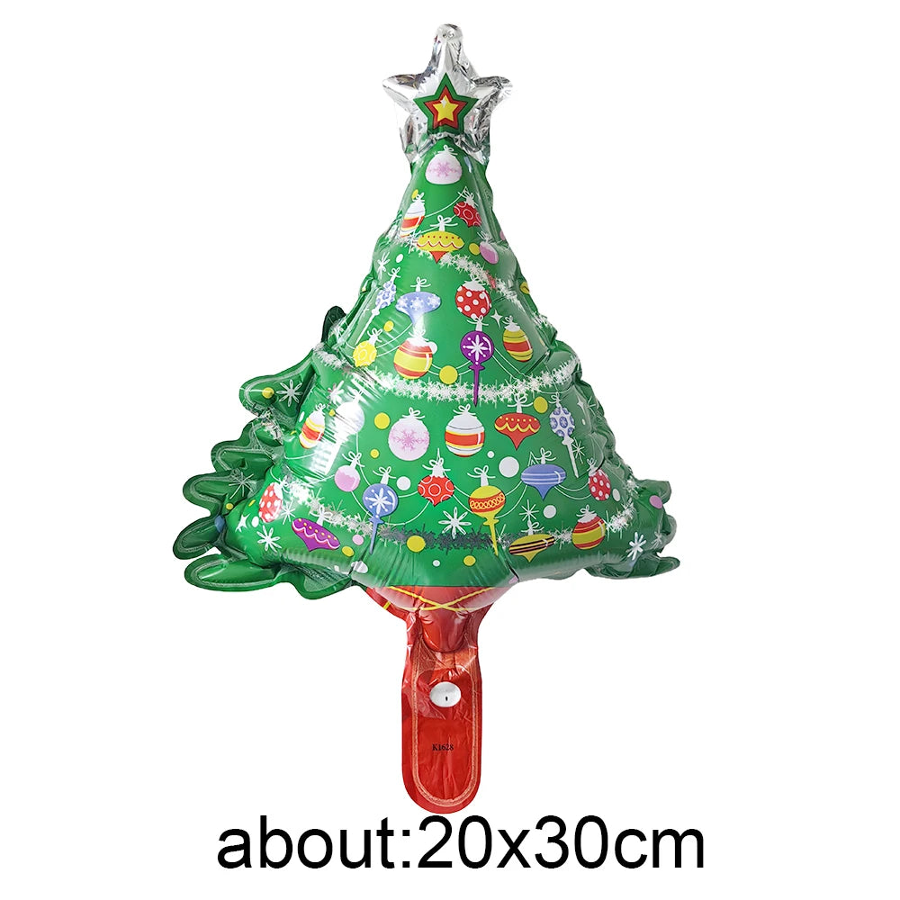 Mini Christmas Foil Balloons - Holiday Party Decor & Background