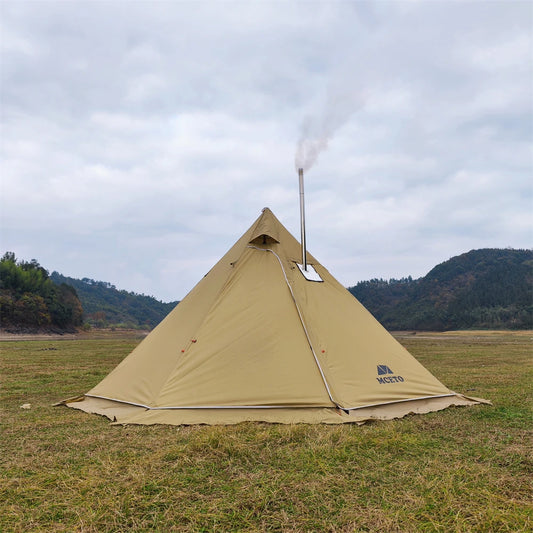 4-6 People Tipi Hot Tent with Stove Jack