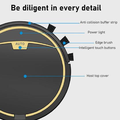 Ultra-Thin Smart Automatic Robot Vacuum Cleaner & Mop