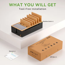 Bamboo Charging Station for Multiple Devices