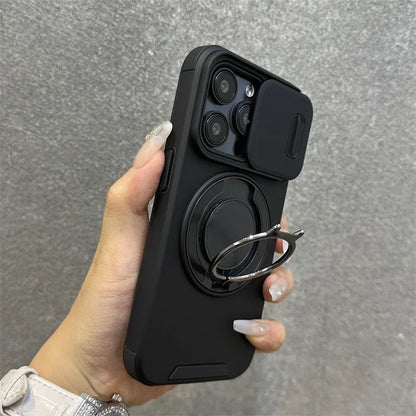 Heavy-Duty Magnetic Bracket Case For iPhone